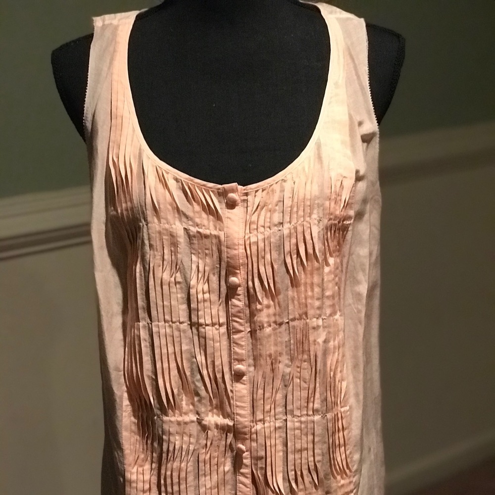 Peach sleeveless top